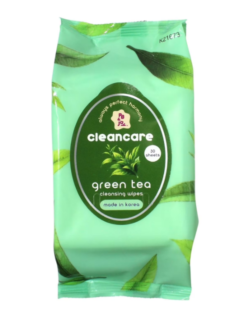 PB&JAY CLEANCARE GREEN TEA MAKEUP TISSUE