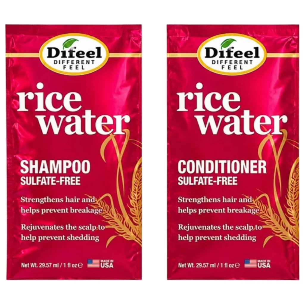 DIFEEL SHAMPOO+CONDITIONER PACK 1OZ - RICE WATER