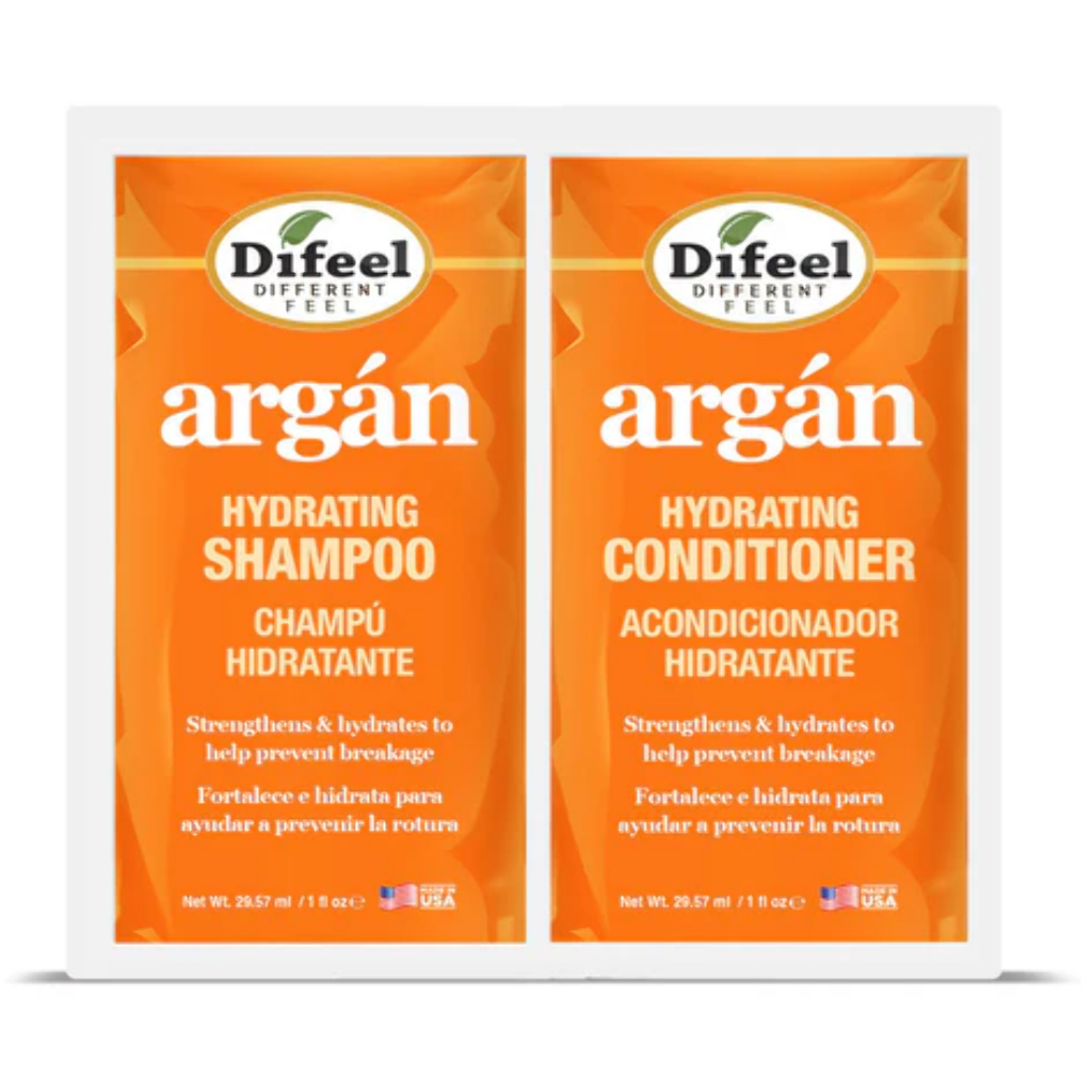 DIFEEL SHAMPOO+CONDITIONER PACK 1OZ - ARGAN