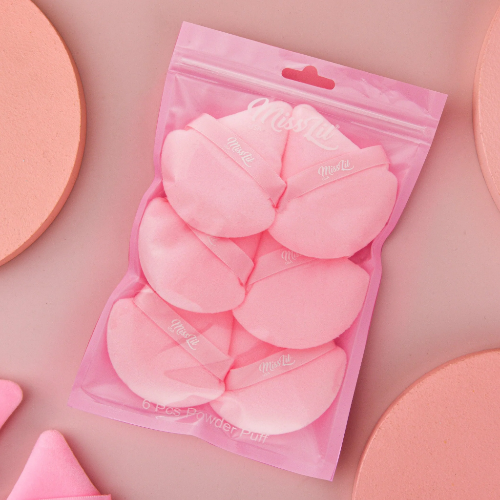 POWDER PUFF PINK 6PCS/PACK