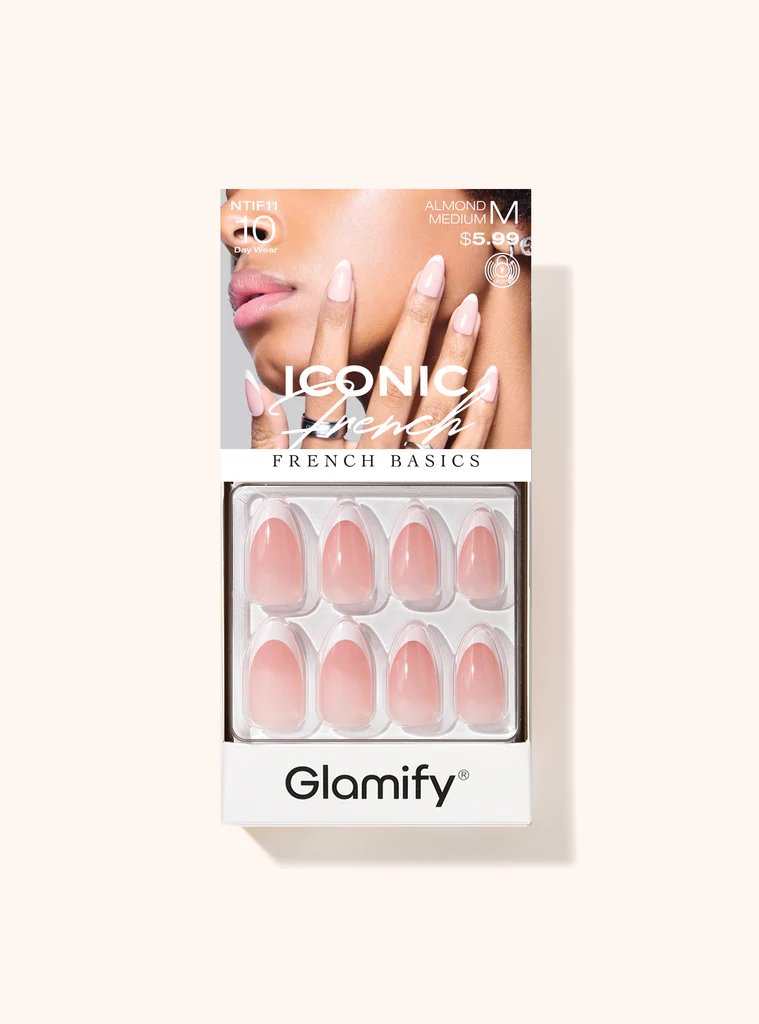 Nail Tip: ICONIC FRENCH ALMOND MEDIUM