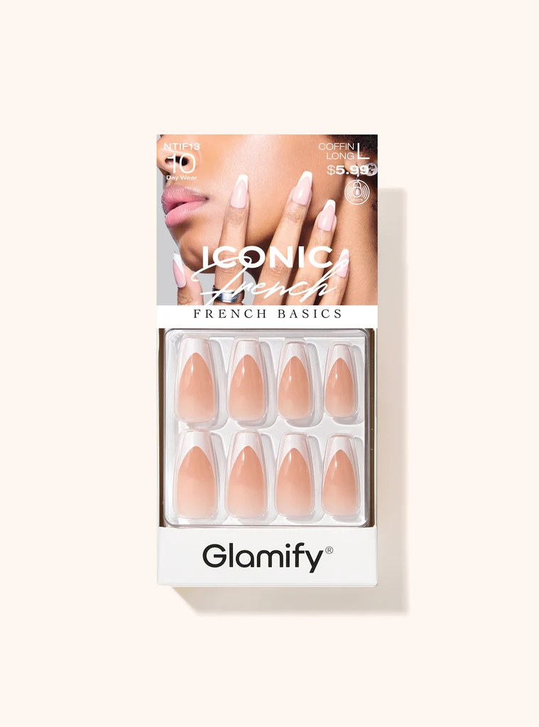 Nail Tip: ICONIC FRENCH COFFIN LONG