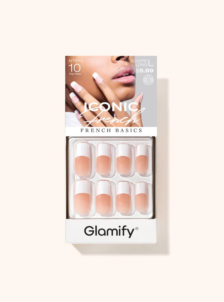 Nail Tip: ICONIC FRENCH SQUARE LONG
