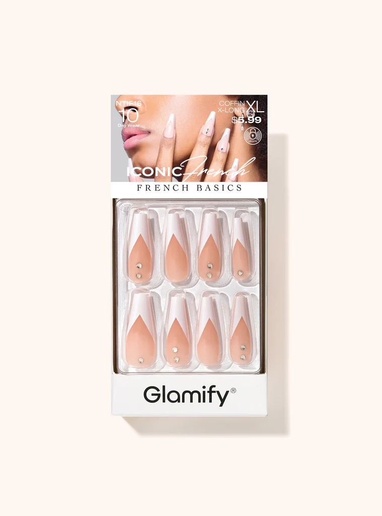 Nail Tip: ICONIC FRENCH COFFIN X-LONG