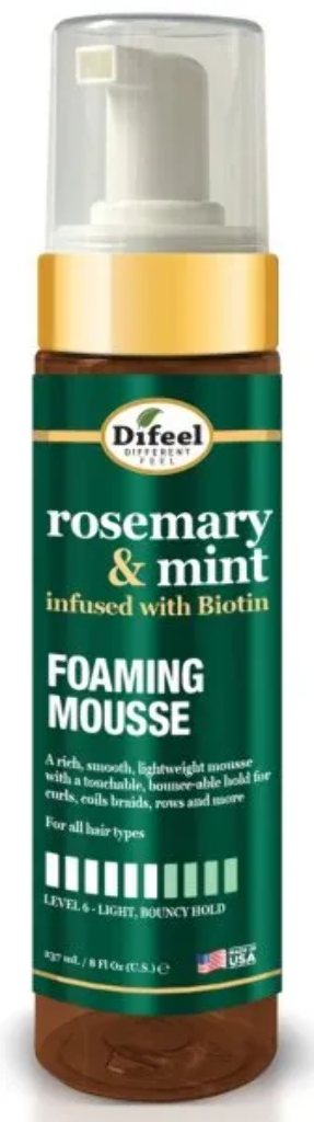 DIFEEL FOAMING MOUSSE 8OZ - ROSEMARY&MINT