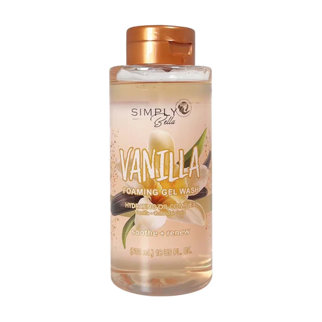SIMPLY BELLA VANILLA FOAMING GEL WASH 18OZ
