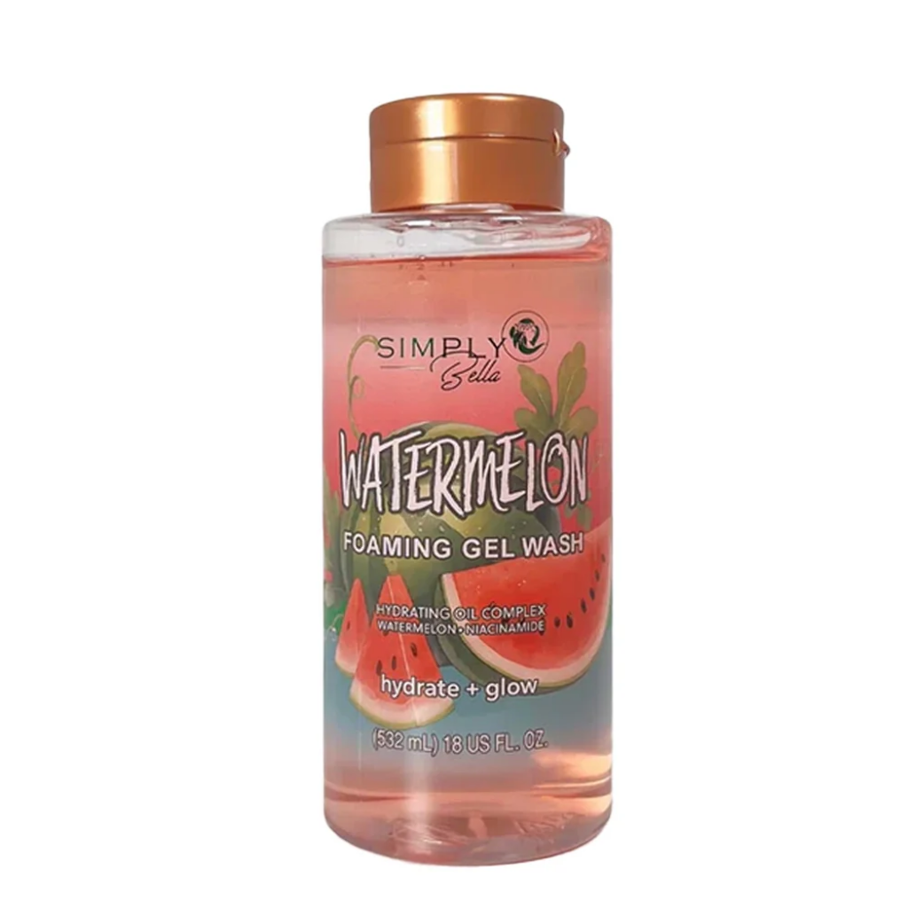 SIMPLY BELLA WATERMELON FOAMING GEL WASH 18OZ