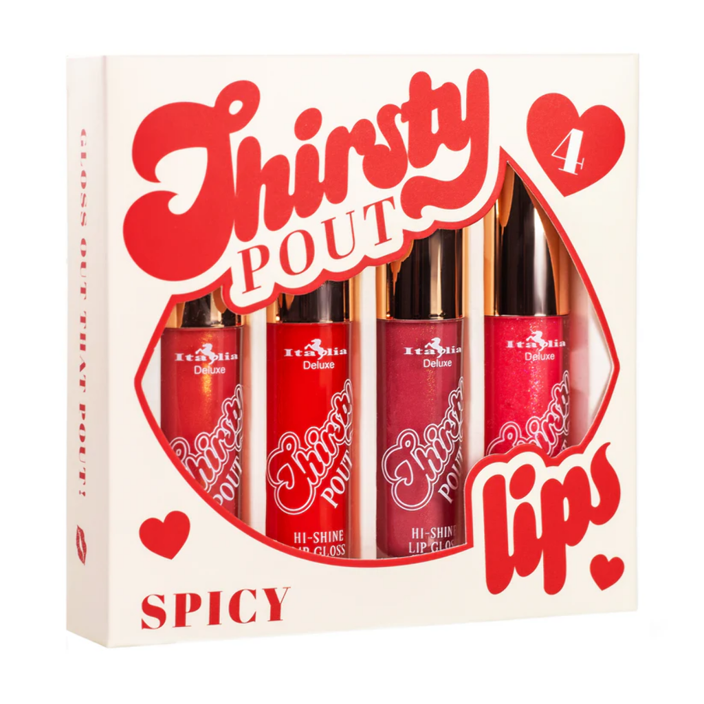ITALIA DELUXE THIRST POUT SPICY LIPGLOSS SET - 174SET02