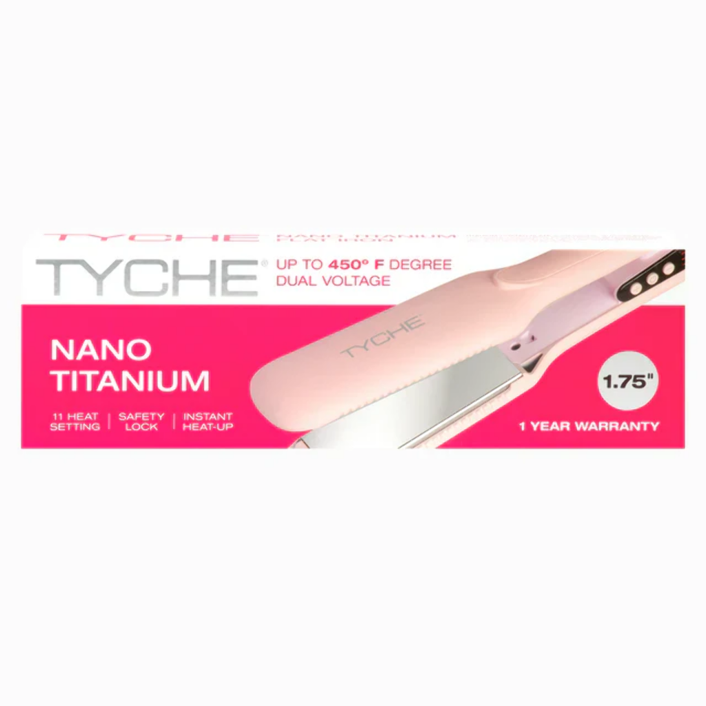TYCHE FLAT IRON NANO TITANIUM PINK 1.75"
