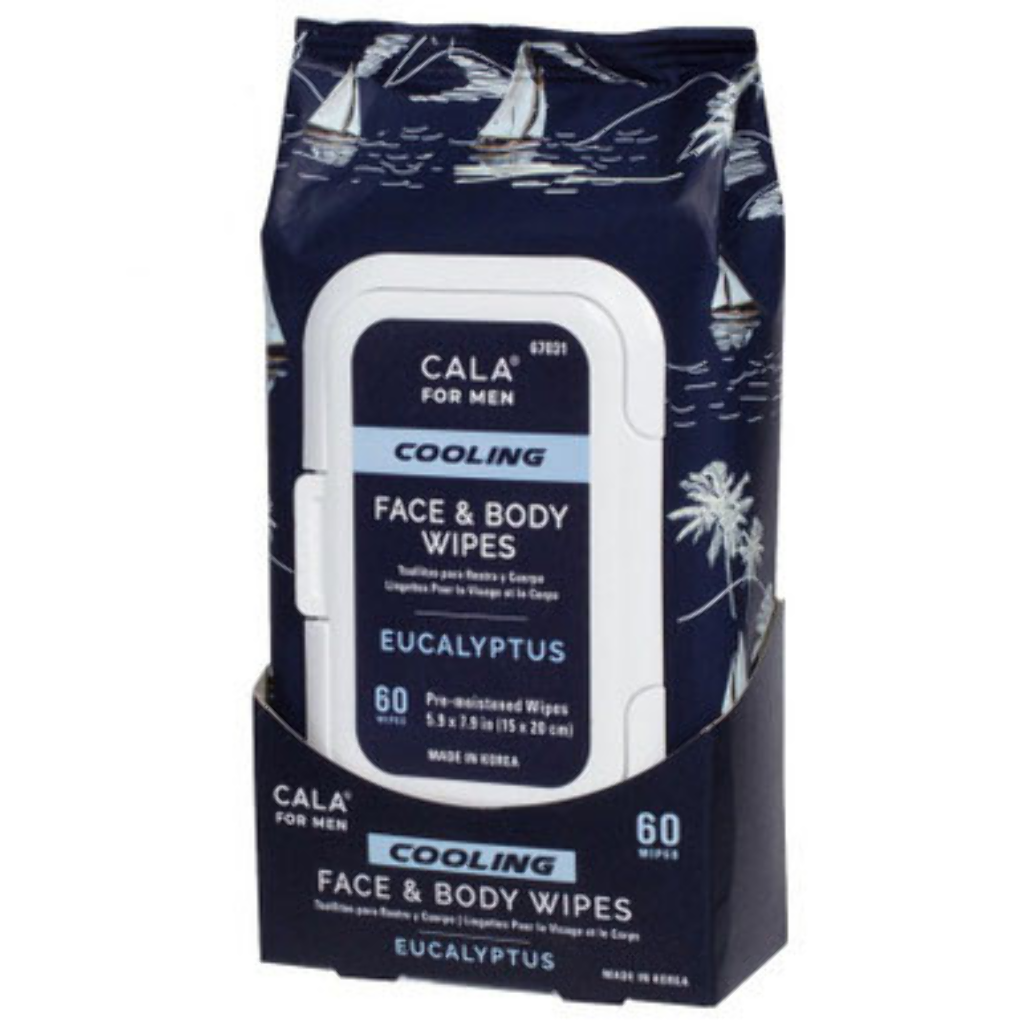 COOLING FACE & BODY WIPES EUCALYPTUS