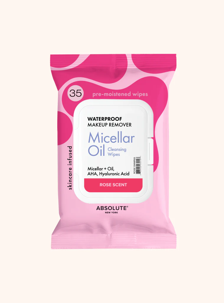 35WIPES WATERPROOF MAKEUP REMOVER MICELLAR OIL-ROSE SCENT