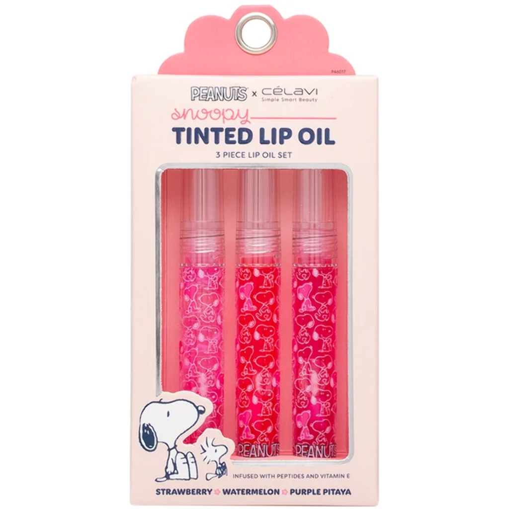 PEANUTS 3PC TINTED LIP OILS