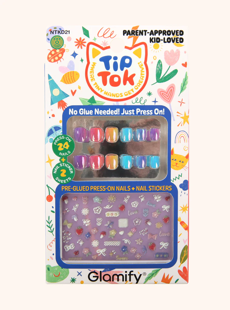 KIDS PRESS-ON NAILS + STICKER