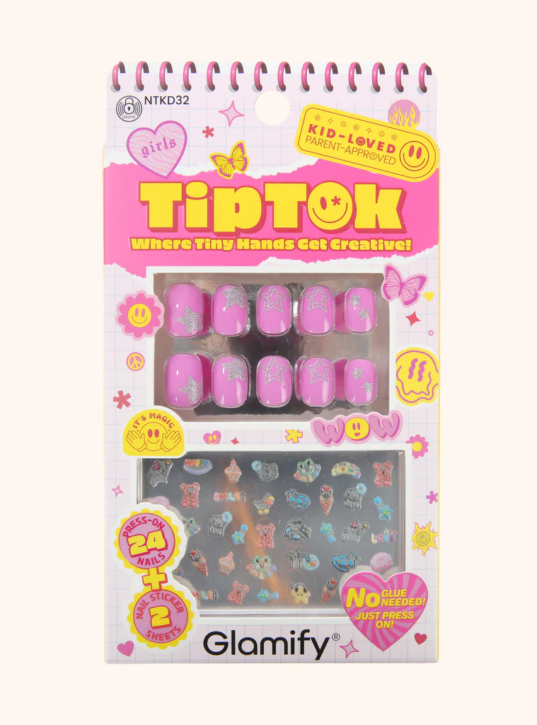 KIDS PRESS-ON NAILS + STICKER