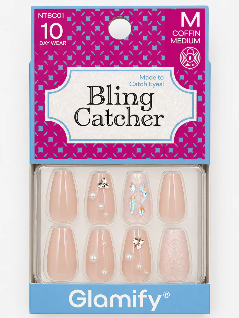 Nail Tip: BLING CATCHER COFFIN MEDIUM