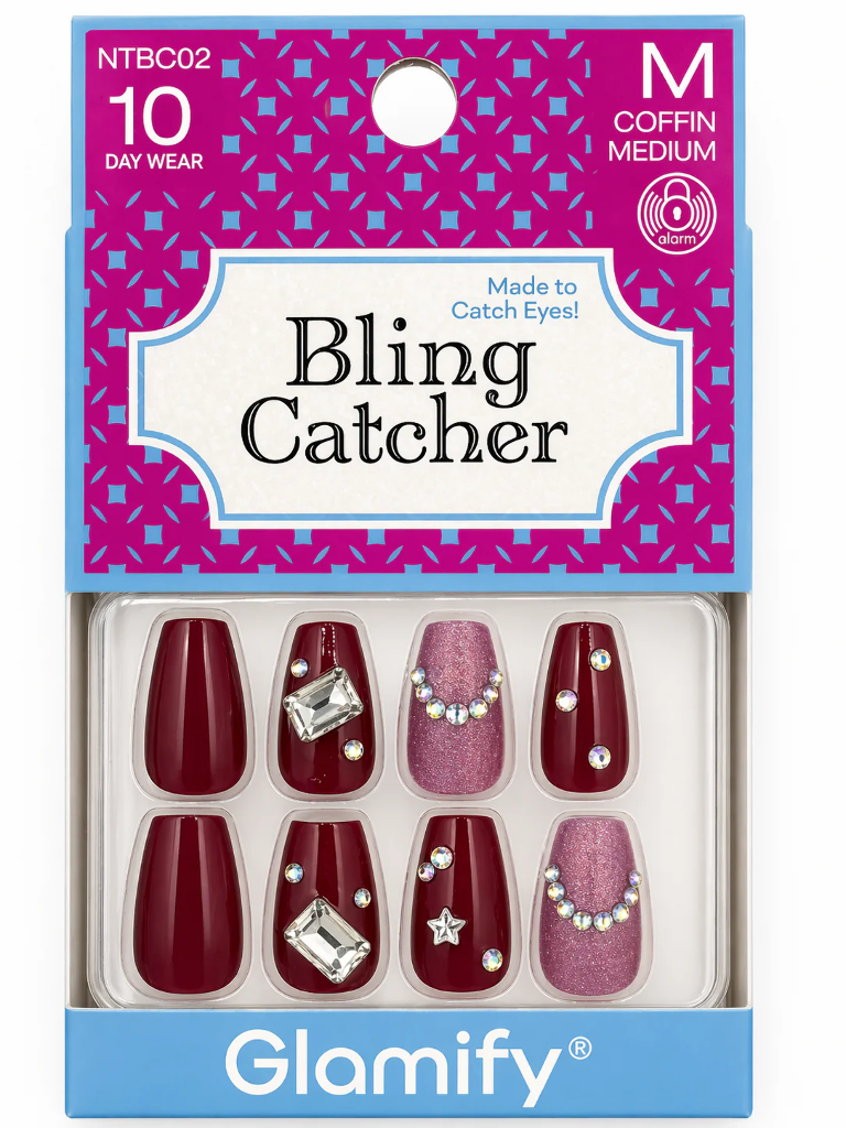 Nail Tip: BLING CATCHER COFFIN MEDIUM