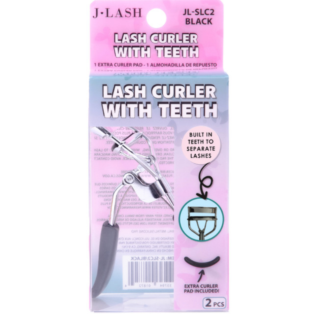 JL LASH CURLER WITH TEETH-BLACK HANDLE