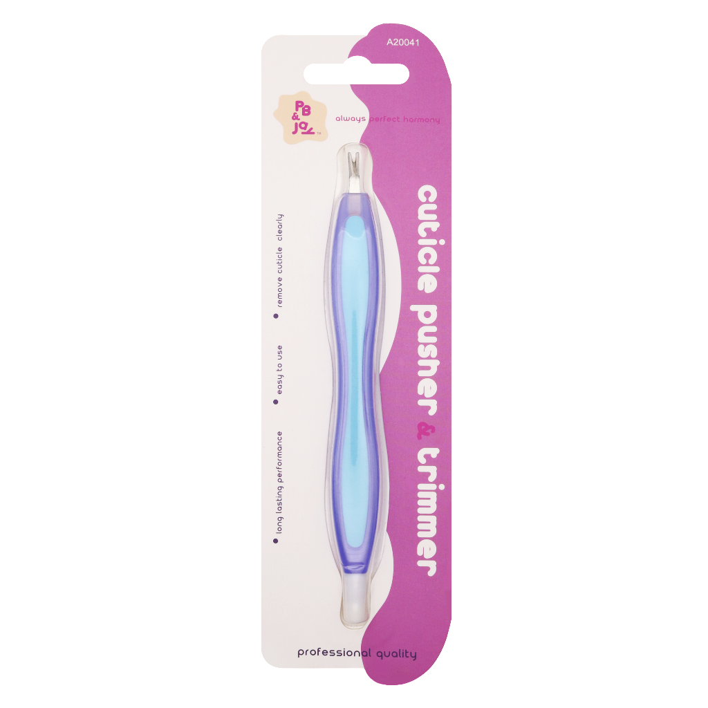 PB&JAY - CUTICLE PUSHER & TRIMMER - PINK/BLUE