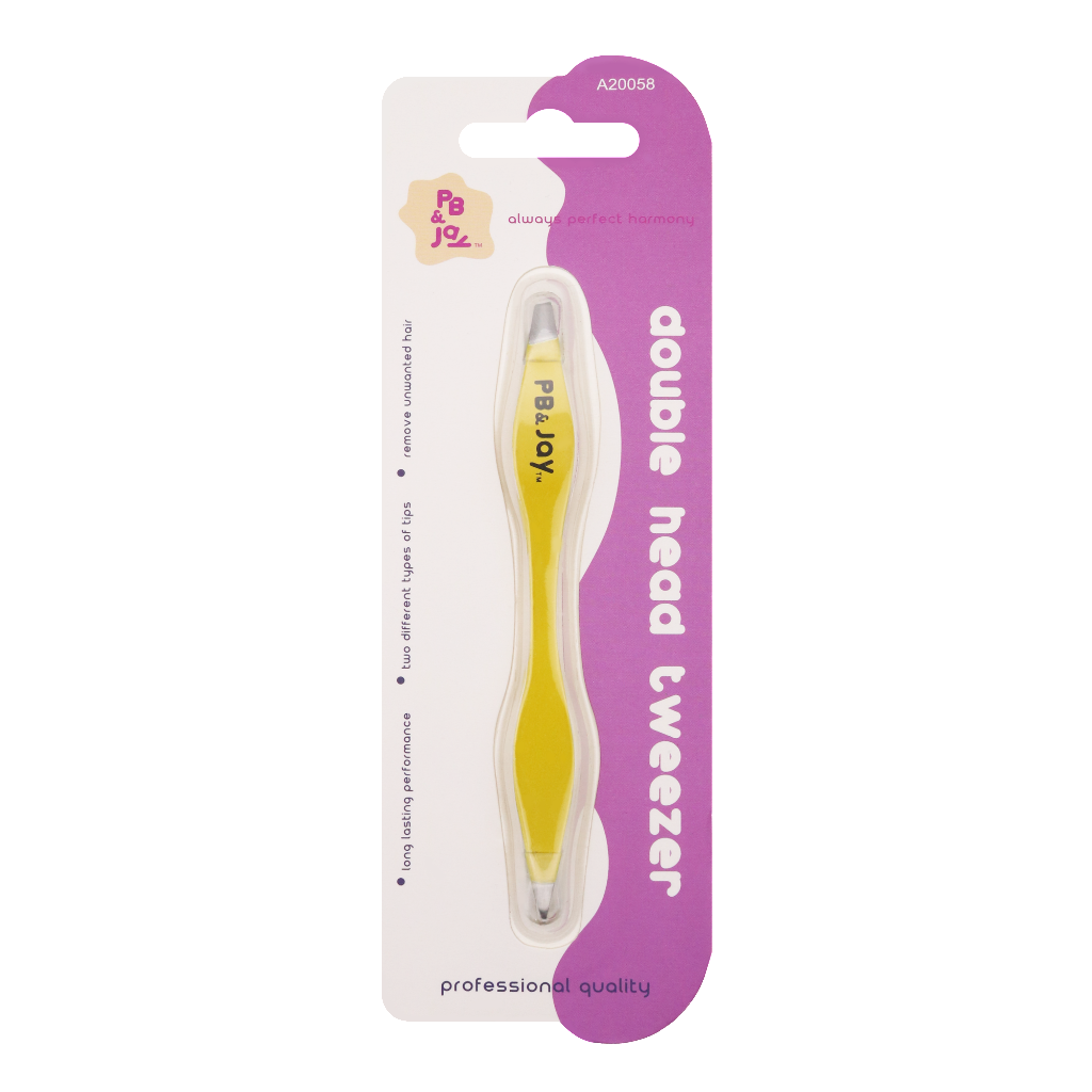 PB&JAY - DOUBLE HEAD TWEEZER (YELLOW/PURPLE ASSRT)