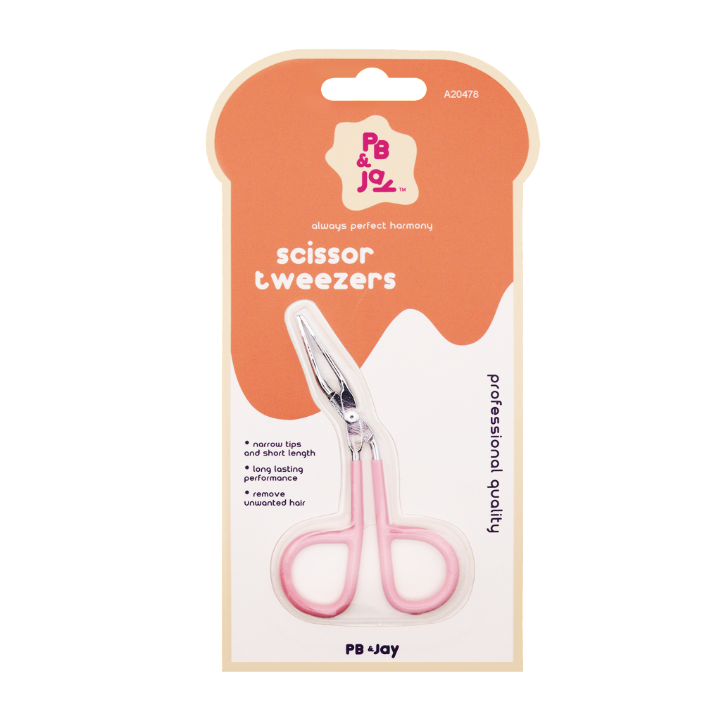 PB&JAY - SCISSOR TWEEZERS - PINK 1PK