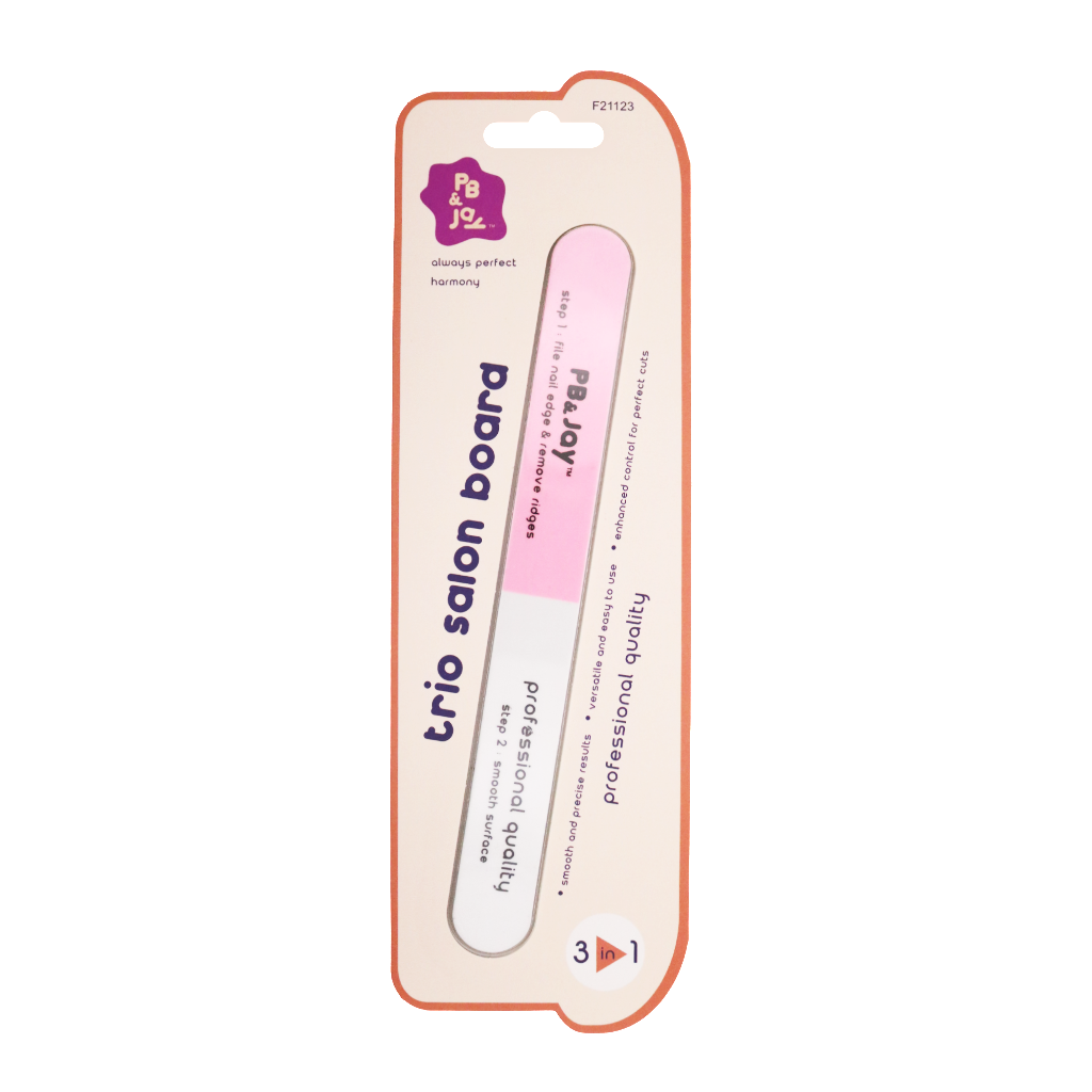 PB&JAY - TRIO SALON BOARD - NAIL FILE 3IN1