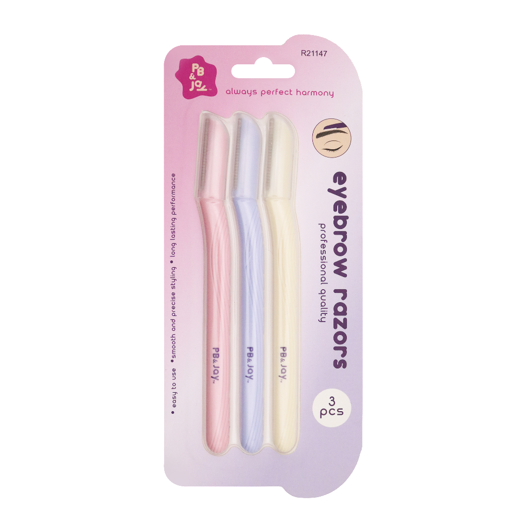 PB&JAY - EYEBROW RAZORS PROFESSIONAL QUAL - 3PK