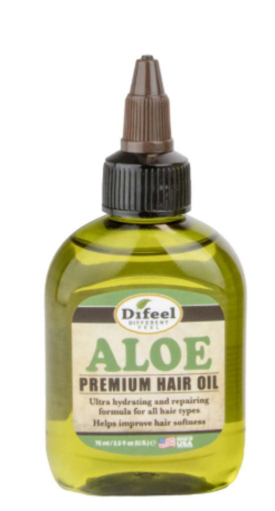 DIFEEL HAIR OIL 2.5OZ - ALOE (12PC)