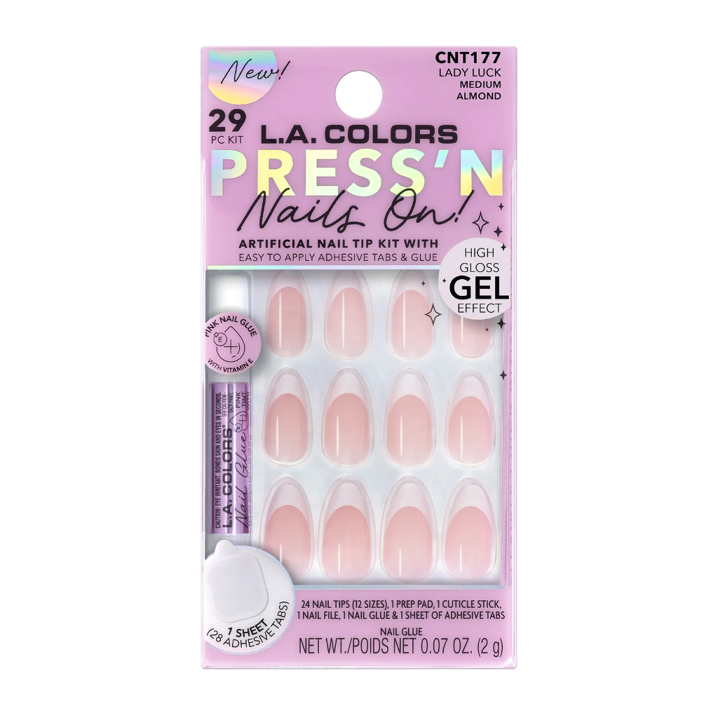 LC PRESS N NAIL TIP - LADY LUCK (FRENCH)