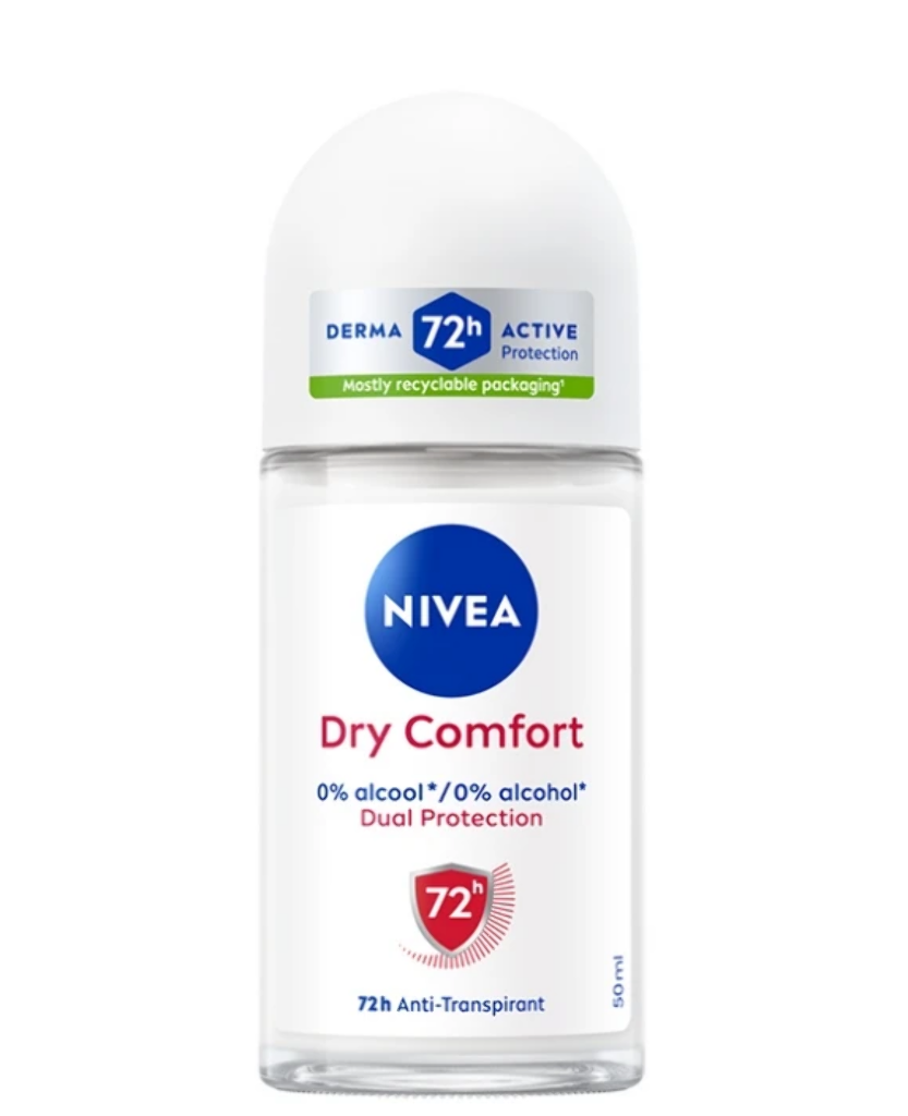NIVEA 72h ROLL ON DEODORANT-DRY COMFORT-PERLINDUNGAN GANDA