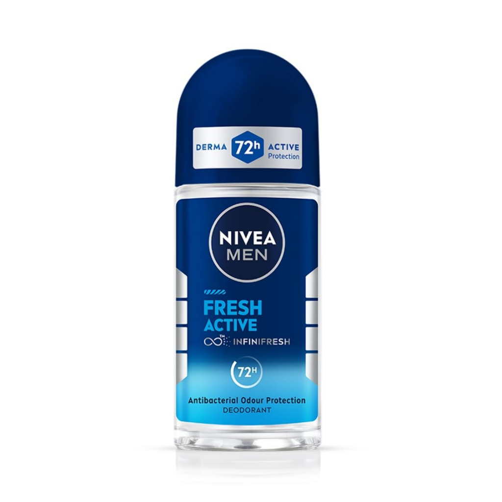 NIVEA 72h ROLL ON DEODORANT (MEN)-FRESH ACTIVE-INFINIFRESH