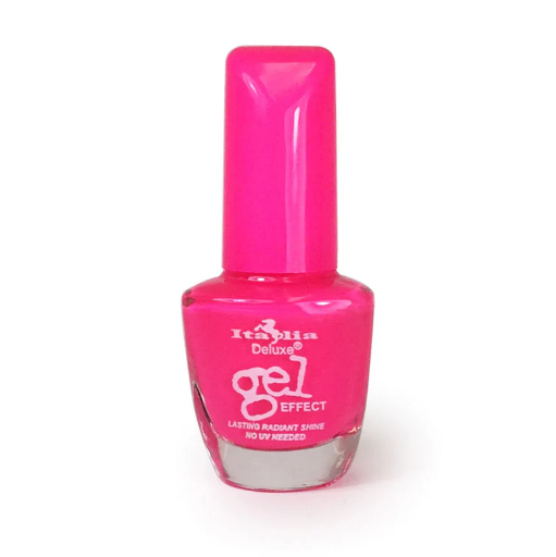 Italia Deluxe Gel Effect Nail Polish 10 HOT PINK