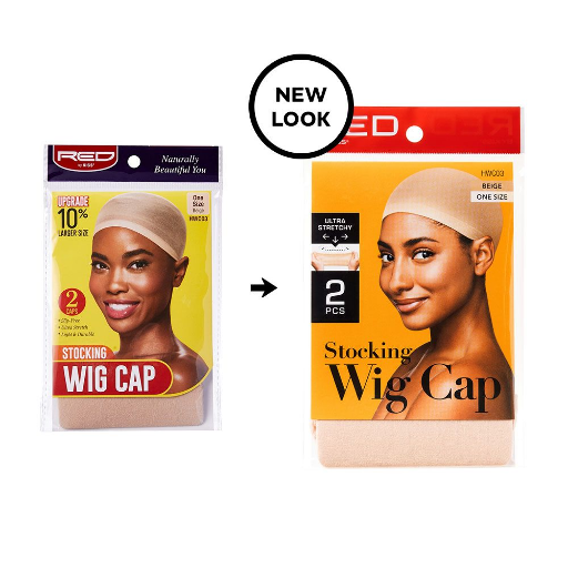 Wig Cap, Beige, 2pcs in pack