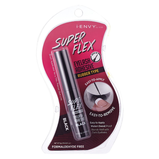 SUPER FLEX EYELASH ADHESIVE BRUSH ON - BLACK