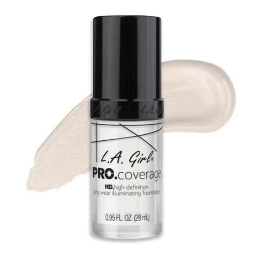 LA GIRL-PRO COVERAGE FOUNDATION-WHITE/3PCS