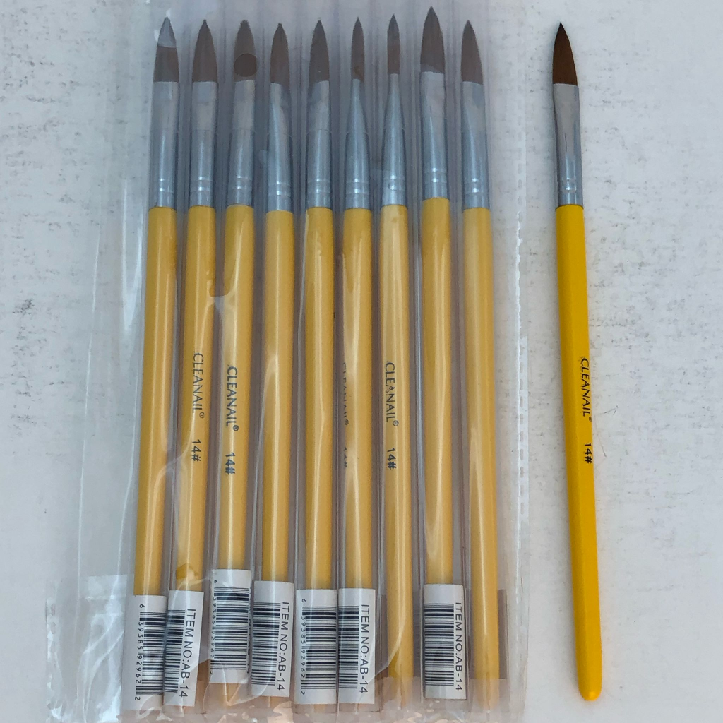 CLEANAIL - OVAL ACRYLIC BRUSH #14