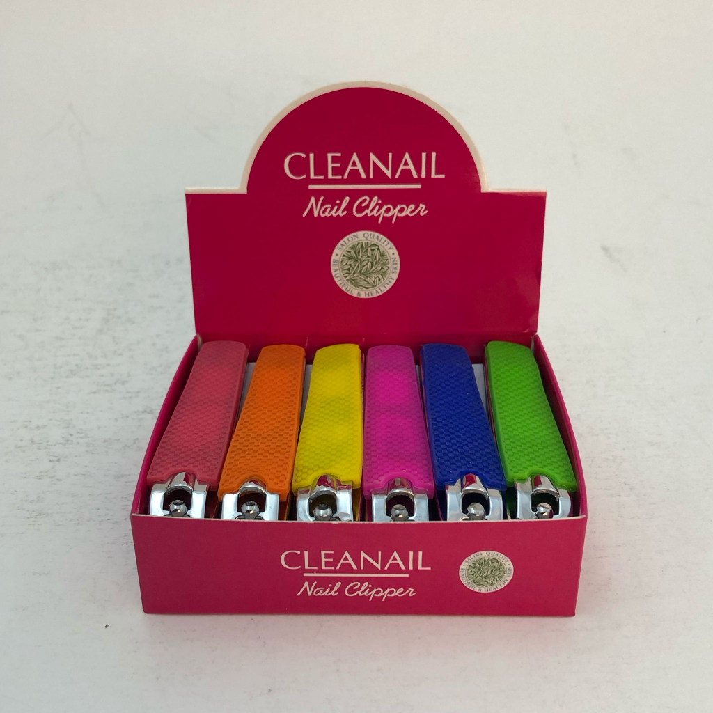 CLEANAIL - CARBON STEEL NAIL CLIPPER WITH RUBBER/12PCS