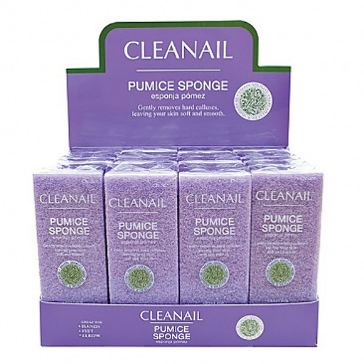 CLEANAIL - PUMICE SPONGE 24CT/DP