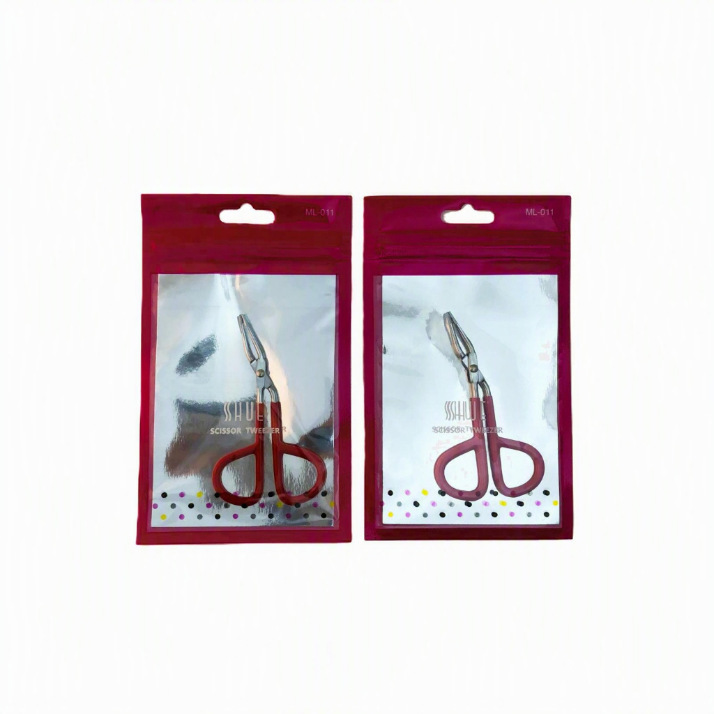 SHUE - SCISSOR TWEEZER RED/PINK COLOR