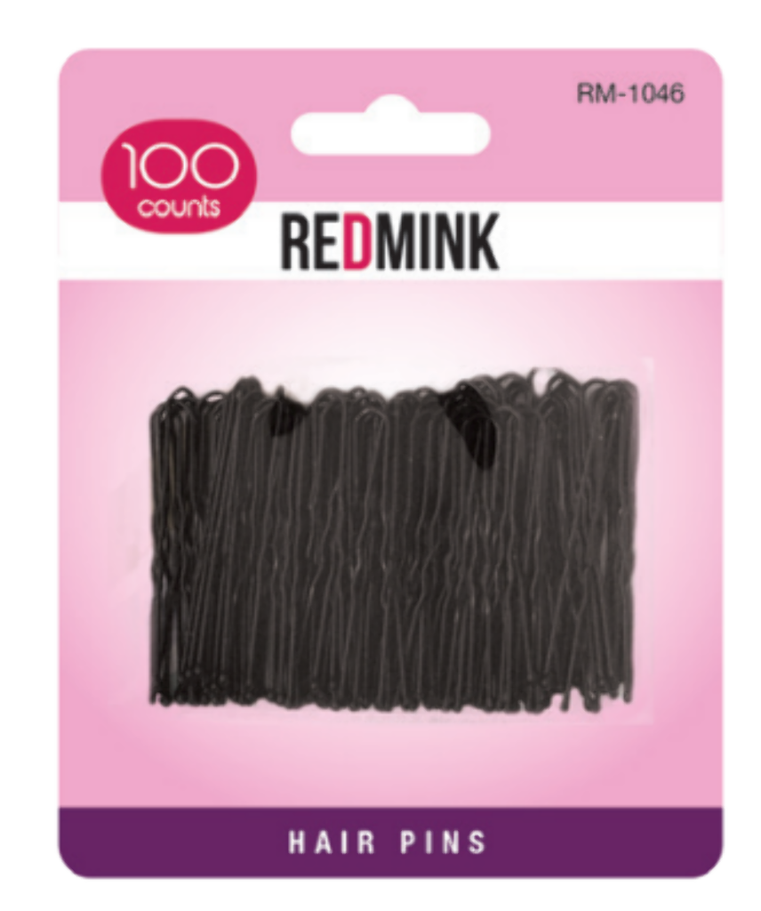 RM1046 REDMINK HAIR PINS 100CT - BLACK