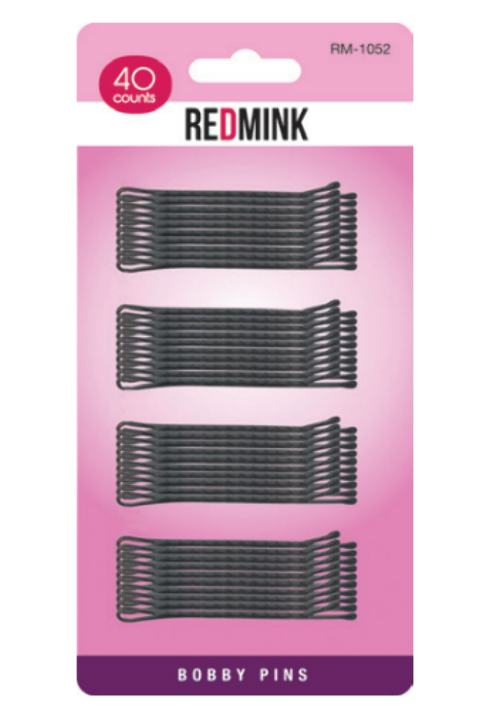 RM1052 REDMINK BOBBY PINS LARGE 40CT - BLACK