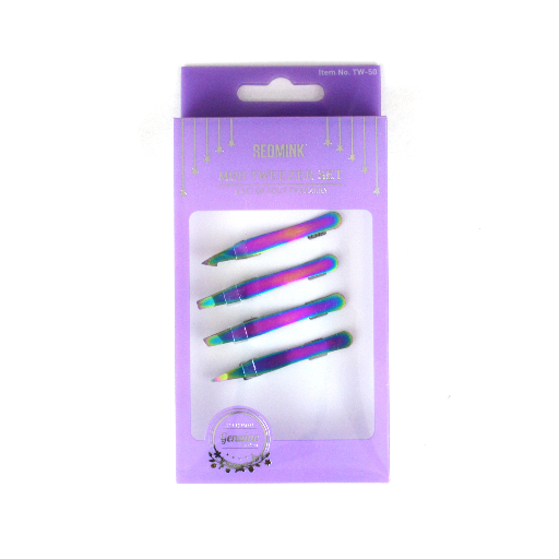 MINI TWEEZERS TITANIUM/12PCS