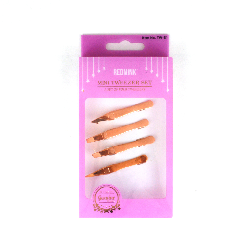 MINI TWEEZERS GOLD/12PCS