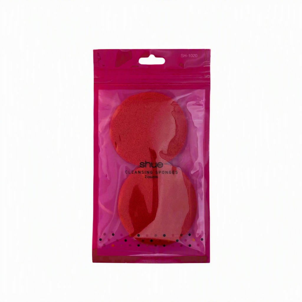 SHUE - CLEANSING SPONGES 2CT-RED