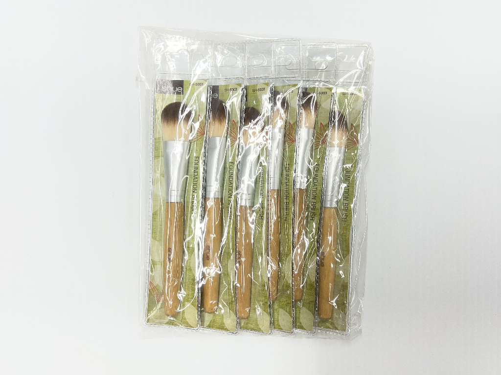 SHUE-BAMBOO-FOUNDATION BRUSH 12PCS(648/MC)