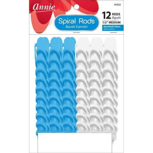 Annie Spiral Rods M 12Ct Blue