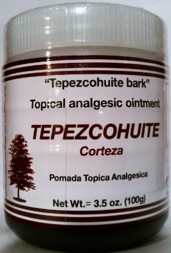 Plantimex-Pomada Corteza TEPEZCOHUITE Topical Analgesic Ointment Minor Aches Pains 3.5oz/6pcs