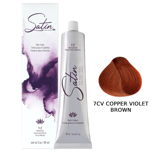 SATIN 7CV COPPER VIOLET BROWN