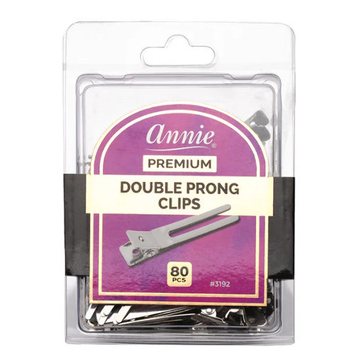 Annie-Double Prong Clips 80Ct