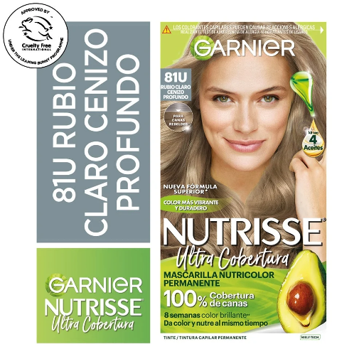 GARNIER NUTRISSE 81U - RUBIO CLARO CENIZO PROFUNDO