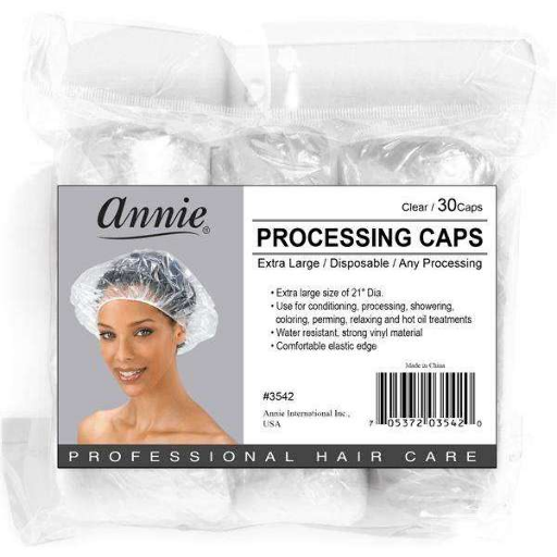 Annie Processing Caps  XL  30Pc Clear